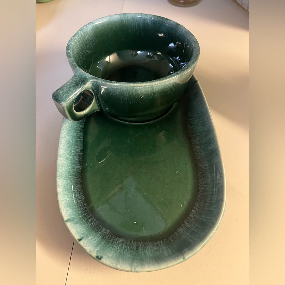 Oven Proof USA ceramic mug with saucer